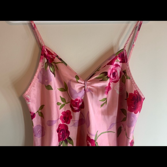 Women’s rose “silk” slip dress - Picture 2 of 6